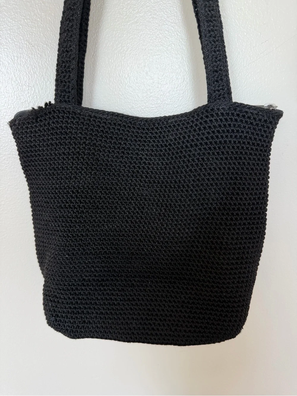 THE SAK Black Knit Shoulder Bag